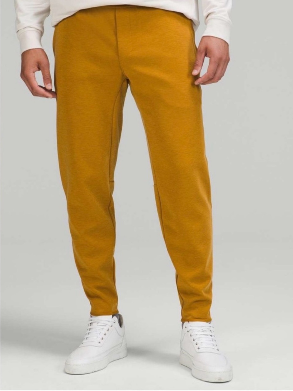 Lululemon GridLiner Fleece Joggers in Heathered Gold Spice
